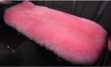 Luxurious Long Wool Plush Car Seat Cushion for Ladies