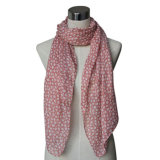 Lady Fashion Printed Spring Cotton Voile Scarf (YKY4067)