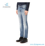 Slim Denim Jeans with Heavy Fading and Shredded Holes for Men by Fly Jeans