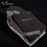 Anti-Bacterial Silver Fiber Stripe Cotton Socks for Men Wearing in Spring and Summer
