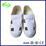 White PVC ESD Cleanroom Working Canvas Shoes (EGS-PVC-601)