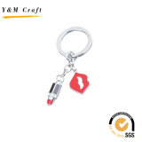 Promotional Gifts Custom Logo Metal Keyholder Lipstick Key Chain
