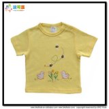 Yellow Color Baby Clothes Short Sleeve Baby T-Shirt