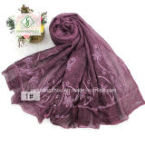 Tie-Dyed Retro Linen Embroidered Shawl Fashion Scarf