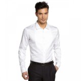 Custom Made Long Sleeve Men's Fashion Stylish Cotton White Dress Shirt