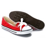 Stylish Low Price Platform Red Sneakers Slip on Canvas Shoes