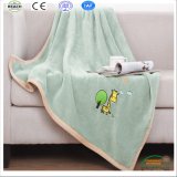 Hotsale Blankets Embroidery Logo Blanket Coral Fleece Blanket with Embroidery Logo