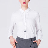 Formal Shirts Pattern Custom Design Long Sleeve Ladies Office Shirt