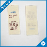 Made in China Soft Cotton Printing Label for Baby Clothing