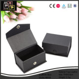 Customized Small Black PU Leather Cuff Link Box (8438)