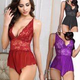 Hot Erotic Sexy Lingerie Adult Sleepwear Open Crotch Sexy Porn Baby Doll Costumes Pajamas Teddy for Women Lace Porno Babydoll