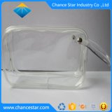 Custom Gusset Transparent PVC Zipper Bag with Handle