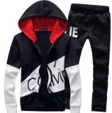 New 2PCS Mens Sweater Casual Tracksuit Sport Suit Jogging Athletic Jacket+Pants