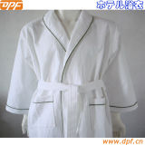 Luxury 100% Microfiber Hotel Bath Robe in White Color