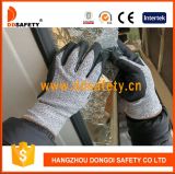 Ddsafety 2017 Cut Resistance Gloves Sandy Nitrile Dipping Safety Gloves