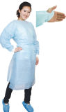Disposable CPE PE Visiting Gown /Plastic Apron Gown
