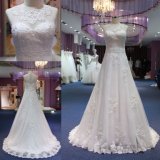 A Line Lace Applique Bridal Dress Wedding Gown Mat-115
