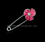 Fashion Flower Jewelry Rhinestone Garment Brooches Decoration Lapel Shawl Pin