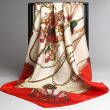 High Quality Ladies Fashion Style 100% Silk Kerchief Shawl Scarf