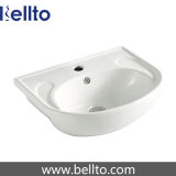 Compact semi recessed basin with vanity units (5024)