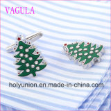 VAGULA Quality Hot Selling Christmas Tree Gemelos Cuff Links   (320)