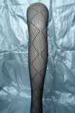 Sexy Lingerie Mesh Pantyhose with Check Pattern 1983