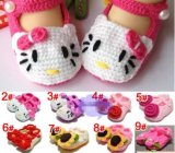 Hand Crochet Baby Knitted Footwear Toddler Shoes 0-12m First Walkers