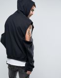 Oversized Hoodie with Extreme Distressing