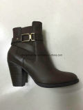 China Lady Ankle Boots Supplier PU Leather Rb Sole
