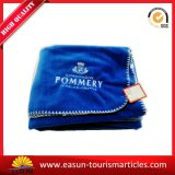 Cheap Blue Embroidery Logo Blanket