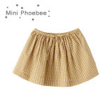 Cotton Cute Plaid Skirts for Little Girls Summer