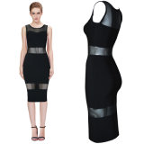 Black Mesh Vail Sexy Bandage Host Lady Clothes