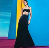 Sexy Tube Show Waist Package Hip Fishtail Dress (2 pieces)