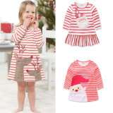 Toddler Kids Baby Girls Santa Striped Princess Dress, Baby Jumsuit, Christmas Clothes