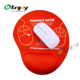 Custom Sublimation Printing Mouse Pad with Gel Hand Wrist Cushion Red