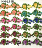 Factory Manufacture Multicolor Embroidery Designs 3D Flower Lace