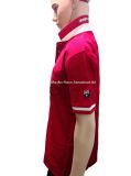 Red Male Polo T-Shirt with Embroidery Logo
