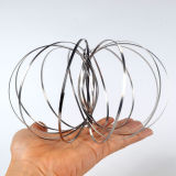 Flowing Ring Magic Ring Kinetic 3D Spring Toy Sculpture Ring Game Toy for Kids