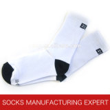 White Plain Cotton Crew Sock (UBS-007)