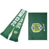 Wholesale Cheap Promotional Knitted Jacquard Football Team Soccer Style Fan Scarf