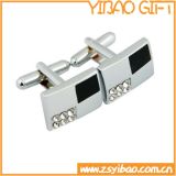 Silver Plated Metal Cufflink for Business Gifts (YB-r-017)