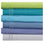 Polyester Microfiber Solid Color Simple Embroidery Bed Sheets