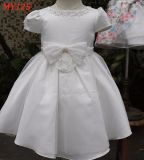 Hot Sale Low Price Simple Dress for Kids Net and Lace Fashion Decorated Baby Girl Wedding Party Dresses for 4-10 Years