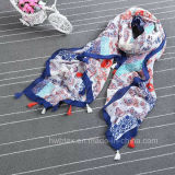 2017 Retro Stylish Viscose Printed Fashion Shawl (HP23)