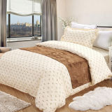 Hotel Solid Duvet Cover in Envelope Stye Print Cotton Bedding Set