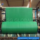Green Tubular Woven Polypropylene Fabric in Roll