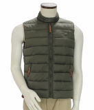 Men's Fashion Cold Weather Winter Sleeveless Puffy Vest High Neck Hooded Vest