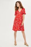 2017 Hot Sale New Designs Maternity Women Print Frill Wrap Dress