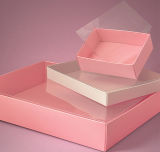 Fold-up Clear View Top Gift Box for Bath Towels