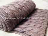 New Design Comfortable Cable Hand Knitted Blankets